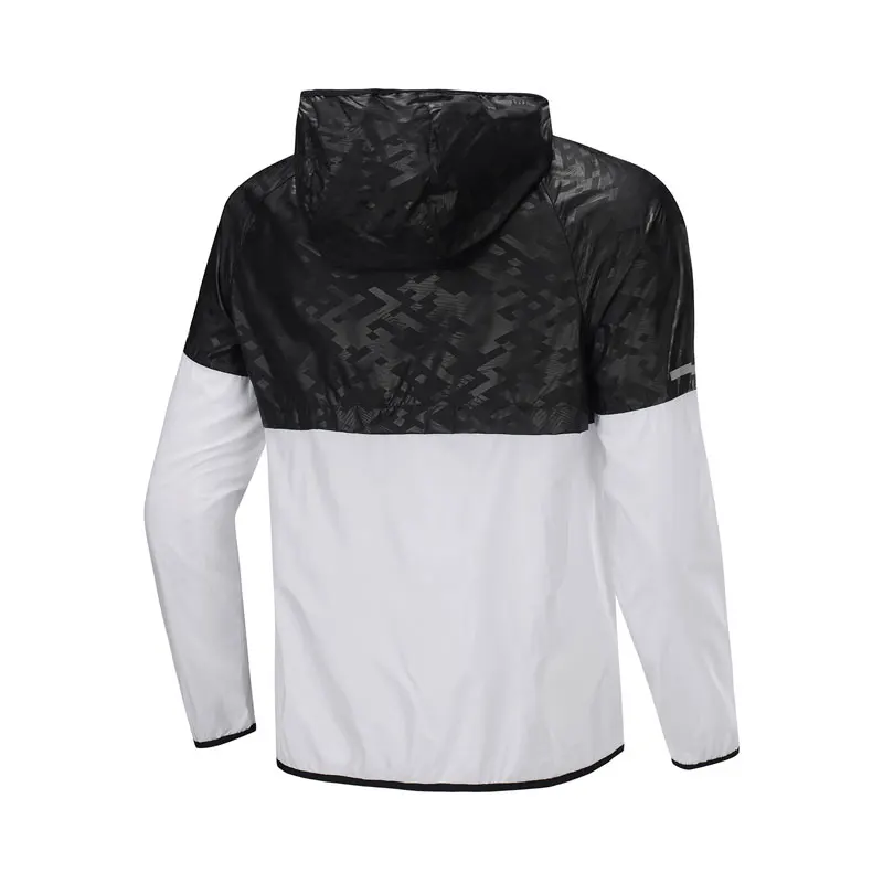 Мужская куртка с капюшоном Li Ning спортивная из 100% полиэстера подкладкой li ning AFDP239