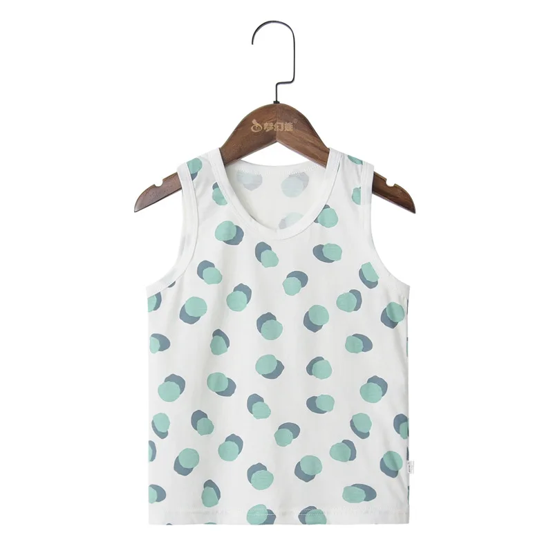 06-W T Shirt for Boys Fruit Watermelon Cotton Baby Girl Boy Animals Duck Fox Sleeveless Tops Tee Summer Children's Clothes 0-6Y - Color: 06-W
