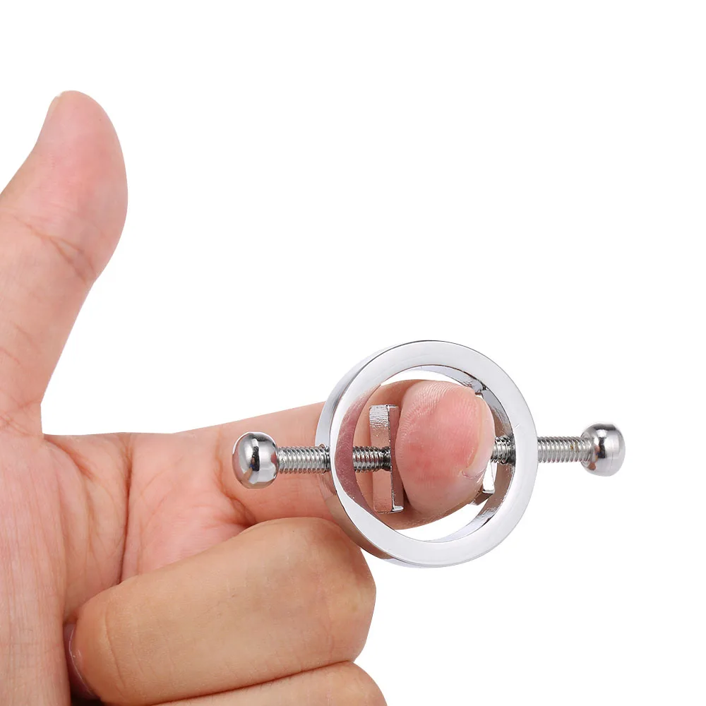 1 пара зажимов для сосков женщин из нержавеющей стали регулируемые игры соски