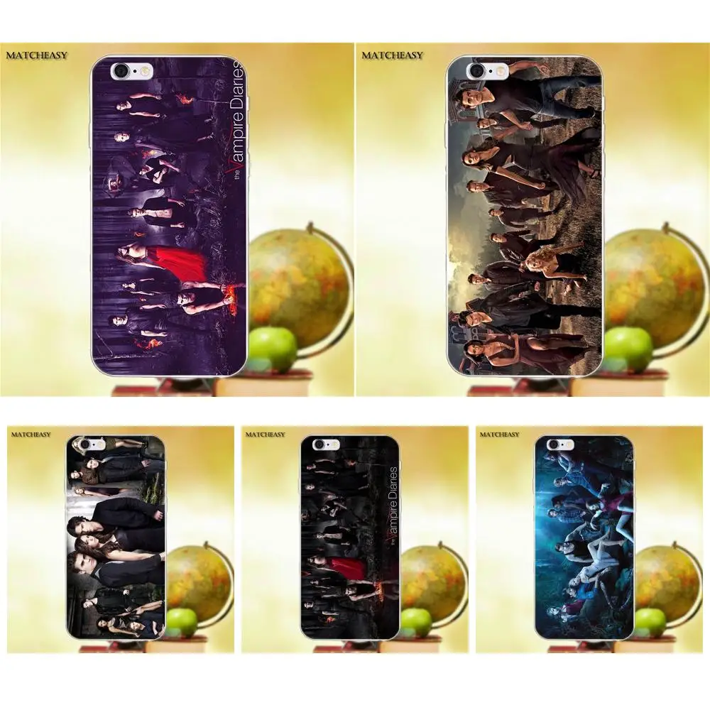 Мягкий чехол Geek The Vampire Diaries для Apple iPhone X XS Max XR 4 4S 5 5C SE 6 6S 7 8 Plus X|Чехлы-накладки| |