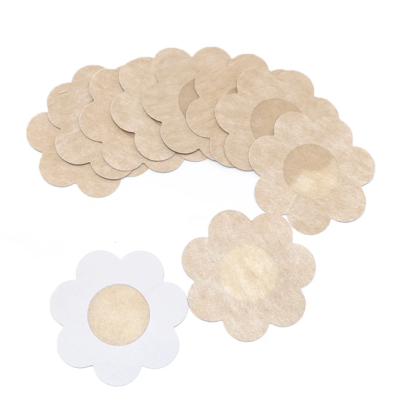 

1Pair Soft Nipple Covers Disposable Breast Petals Flower Sexy Tape Stick On Bra Pad Pastie For Women Intimate Accessories Nipple