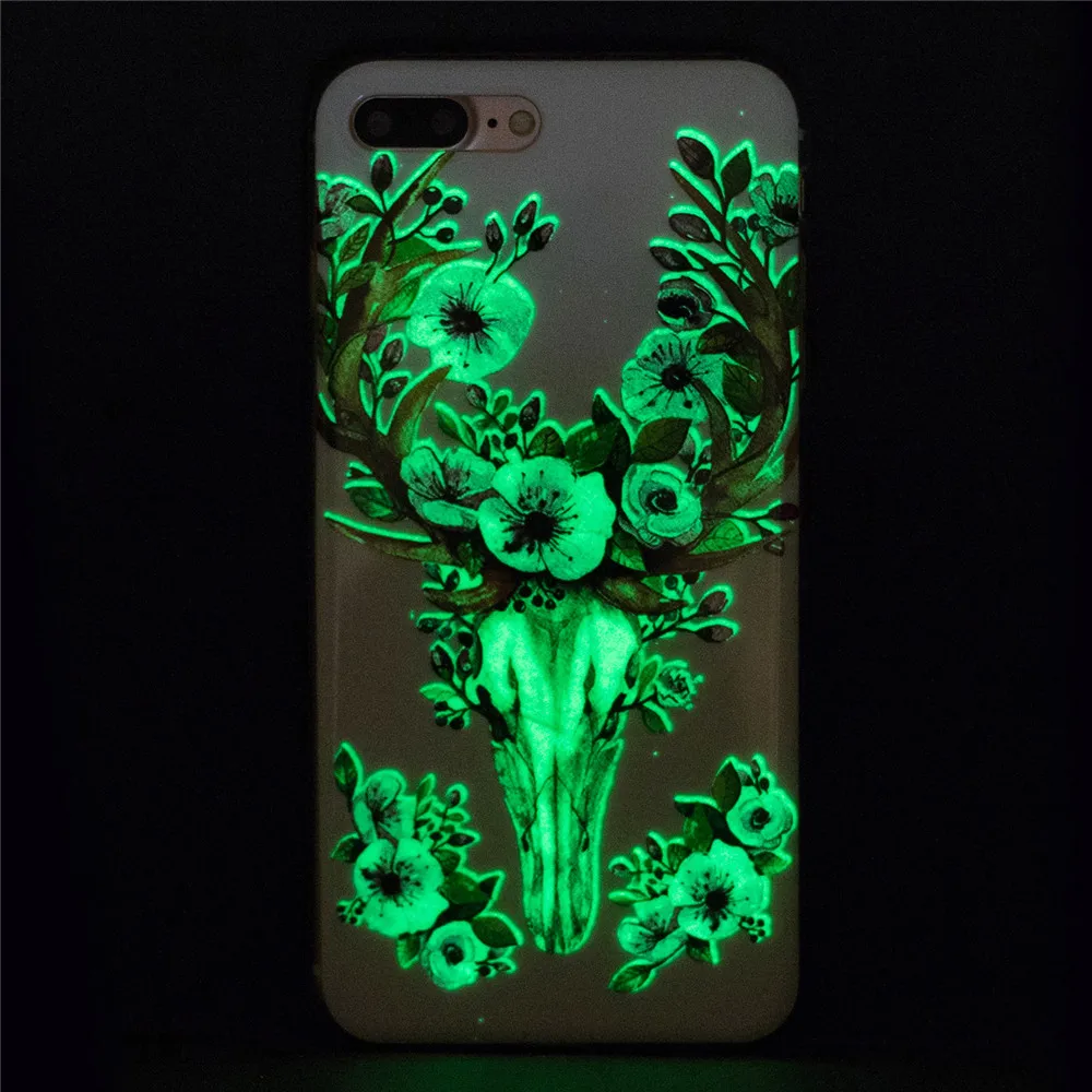 Luminous Glass Phone Case For iPhone 6s 7 8plus Back Cover for X XS MAX LED Huawei P8 P9lite SamsungS7 |