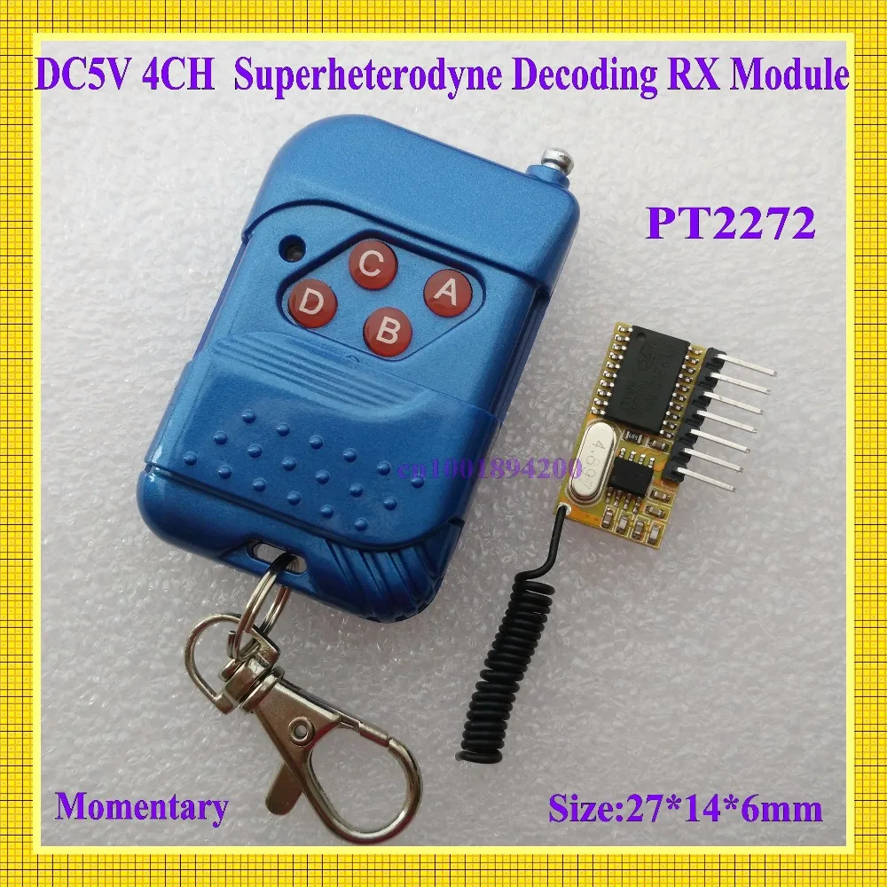 DC 5V 4CH Супергетеродинный декодирующий ресивер модуль высокого уровня сигнала TTL