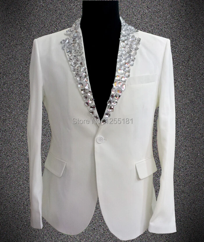 Блейзер Мужской с блестками жакет и брюки верхняя одежда для выступлений большие