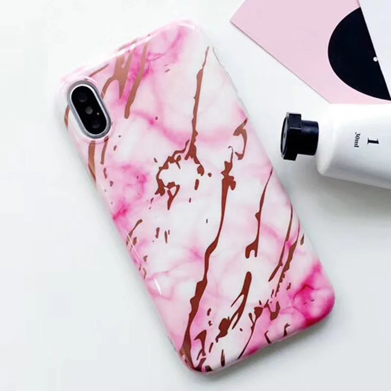 KMAX чехол для iPhone X XS 6 6S 7 8 Plus телефона в европейском стиле мраморный все включено мягкий силикон IMD задняя крышка Iphone plus.