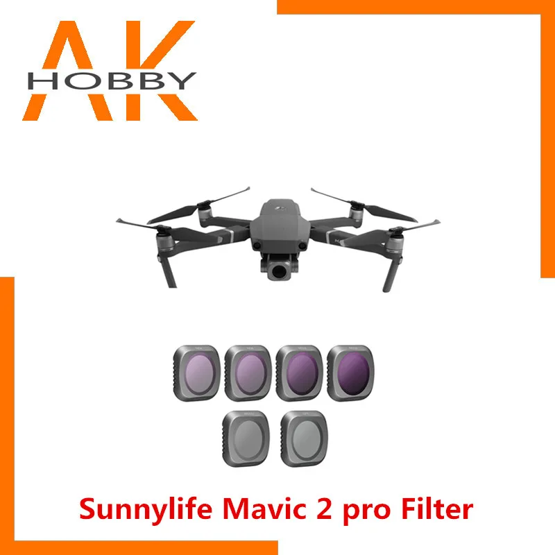 Sunnylife Mavic 2 Pro Камера фильтр объектива ND4/8/16/32 фильтры MAVIC PRO УФ CPL Для DJI Pro/Air 2/Pro