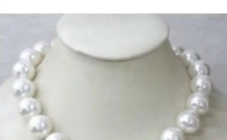 Gorgeous 18mm AAA white shell pearl necklace 18&quot 36&quot | Украшения и аксессуары