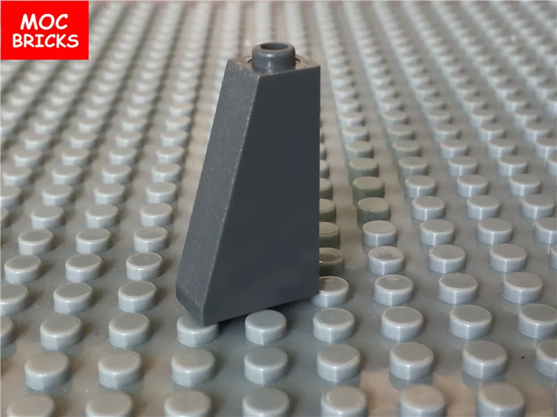 50 шт./лот MOC кирпичи Сделай Сам темно-серый Наклонный кирпич 1x2X3 подходит с 4460