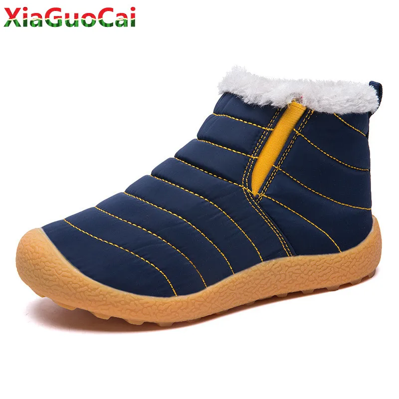 

Newest Winter Kids Outdoor Warm Snow Boots Boys Girls Plush Wear Waterproof Non-slip Snow Wear High Help Children Cotton Shoes