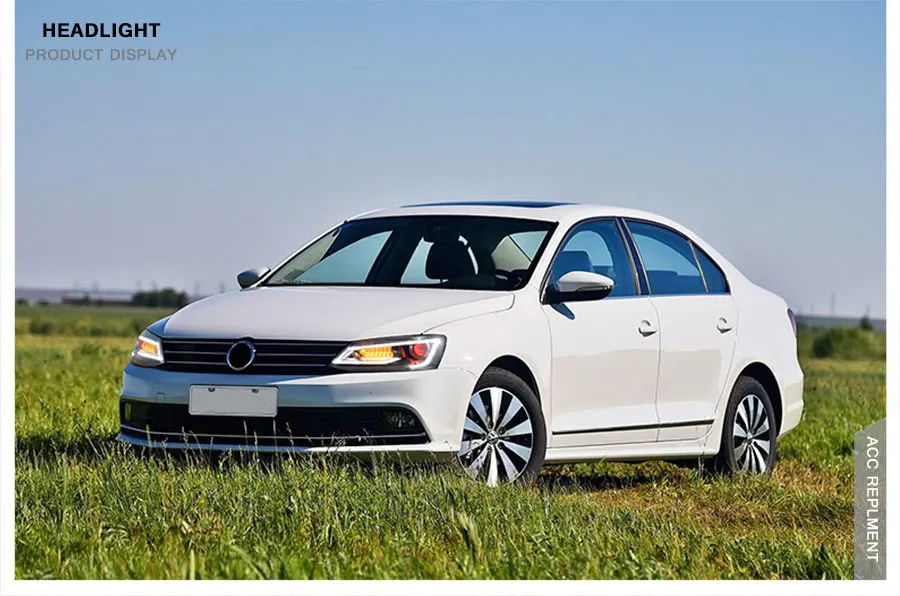 2 шт. светодиодный фары для VW Jetta 2012- светодиодный автомобильный фонарь ангельские глазки ксенон HID комплект Противотуманные фары светодиодный дневные ходовые огни