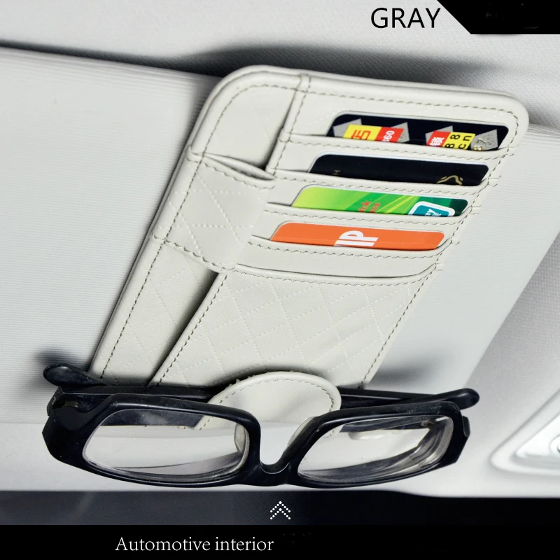 Автомобильный держатель для карт Защита от солнца в форме козырька сумок кожа