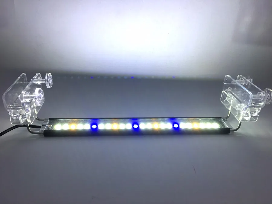 Высокое качество, SMD светодиодный светильник для аквариума, открытые лампы для аквариума 18-58 см, синий, желтый, белый светодиодный светильник, Новинка