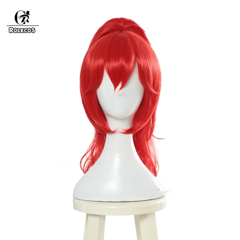 Koopa Cosplay wig ROLECOS Bowsette Косплей головной убор принцесса коопа косплей волос Koop-hime красный хвост женские волосы желтые синтетические волосы - Цвет: Koopa Cosplay wig