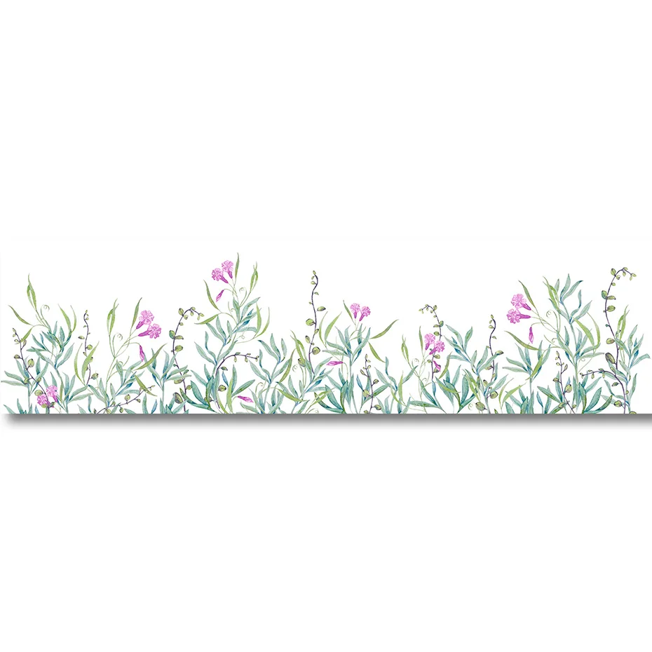 Style A Современная пасторальная Цветочная Картина на холсте DIY твердая сосновая рама растягивается плакат печать стены искусства картины дети украшение комнаты подарок - Цвет: Style A