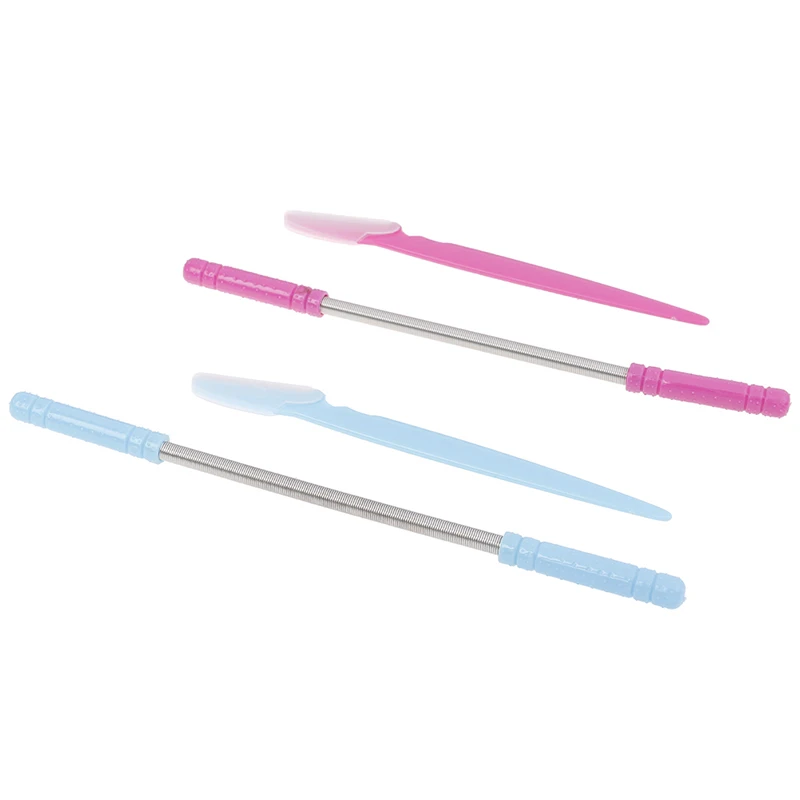New Women Facial Hair Remover Razor Face Epilator Depilatory Spring Threading Tool Eyebrow Cutting Makeup Knife | Красота и здоровье