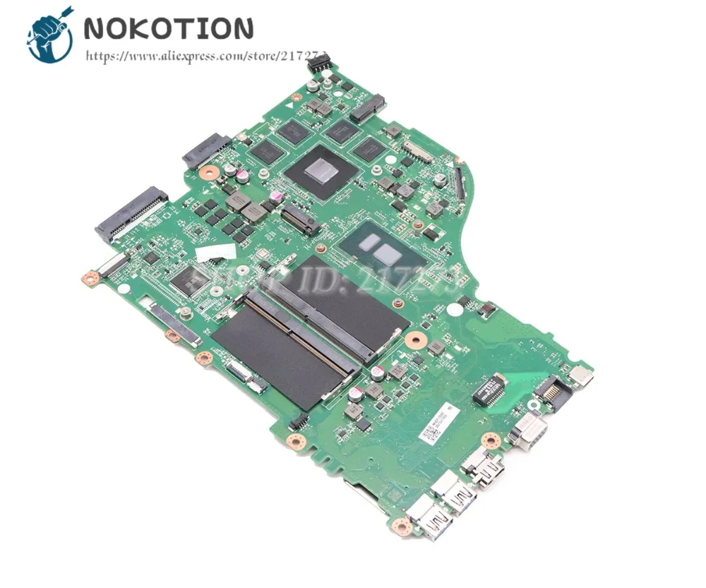NOKOTION для Acer aspire E5-575 E5-575G материнская плата ноутбука SR2ZU I5-7200U CPU GTX950M DAZAAMB16E0 NBGDF1100B |