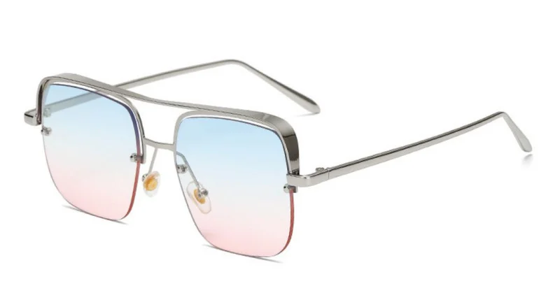 Модные стильные солнцезащитные очки карамельные металлические дизайнерские