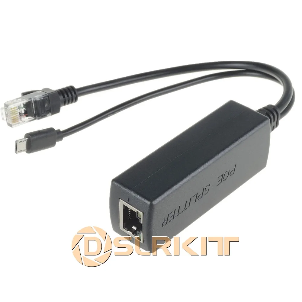 DSLRKIT активный сплиттер PoE Power Over Ethernet 48 В до 5 2 4 А Micro USB Raspberry Pi (4 шт.)|power ethernet|power