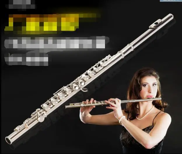 Flute 16 hole E key C tail nickel-plated silver musical instrument students beginners test professional play universal
Flute 16 hole E key C tail nickel-plated silver musical instrument students beginners test professional play universal