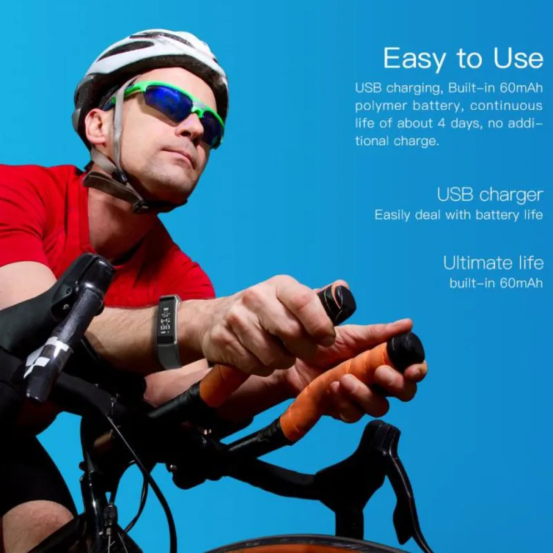 

Sports Smart Bracelet Heart Rate Blood Pressure Monitoring Find Bracelets Movement Track Smart Bracelet For Android IOS