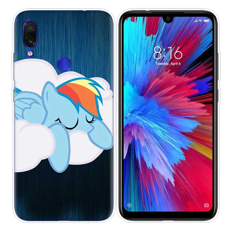 Чехол My Little Pony для Xiao mi Red mi Note 7 7S K20 Y3 GO S2 6 6A 7A 5 Pro mi Play 9T A1 A2 8 Lite Poco F1 аниме чехлы для телефонов - Цвет: 07