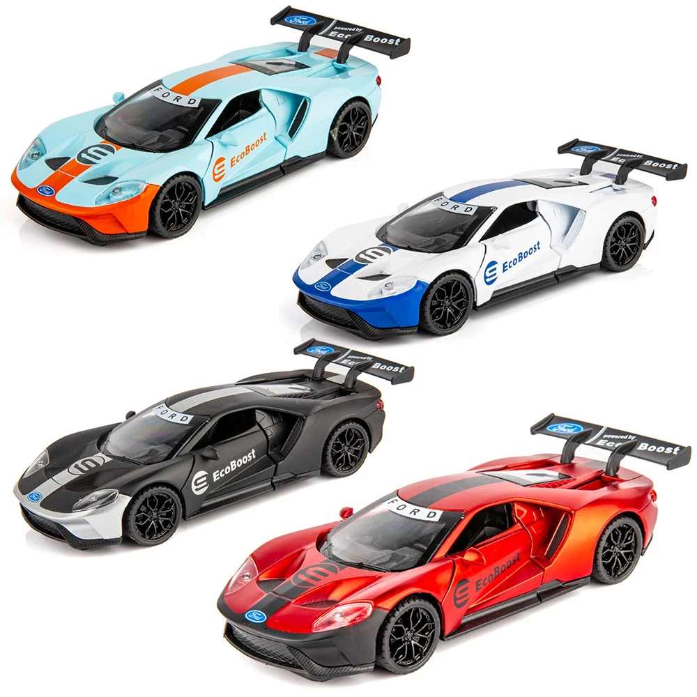 1:32 Ford GT музыкальная с подсветкой машина Diecasts игрушечный транспорт горячая модель
