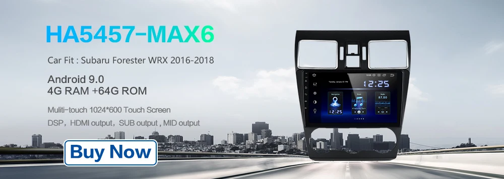 Dasaita 1 Din автомагнитола с gps Android 9,0 для Subaru Forester WRX XV стерео с " ips экраном MP3 MP4 AVI SWC