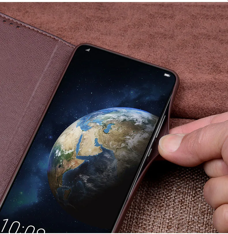 Для Huawei Honor magic2 роскошный Бизнес Натуральная кожа Силиконовый ТПУ противоударный
