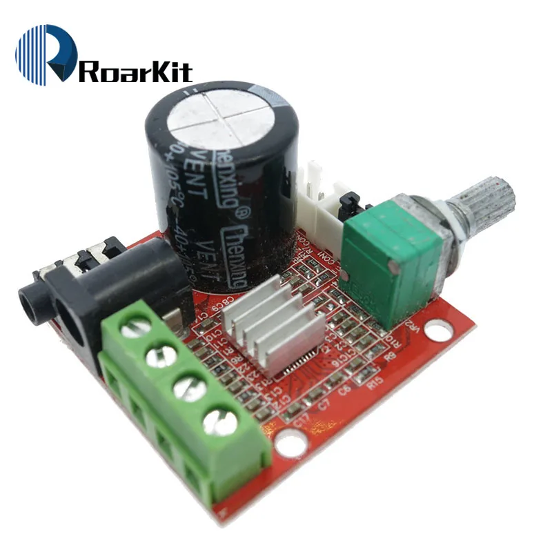 Горячая Распродажа 12V Mini Hi Fi PAM8610 плата аудио стереоусилителя 2X10W двухканальный D