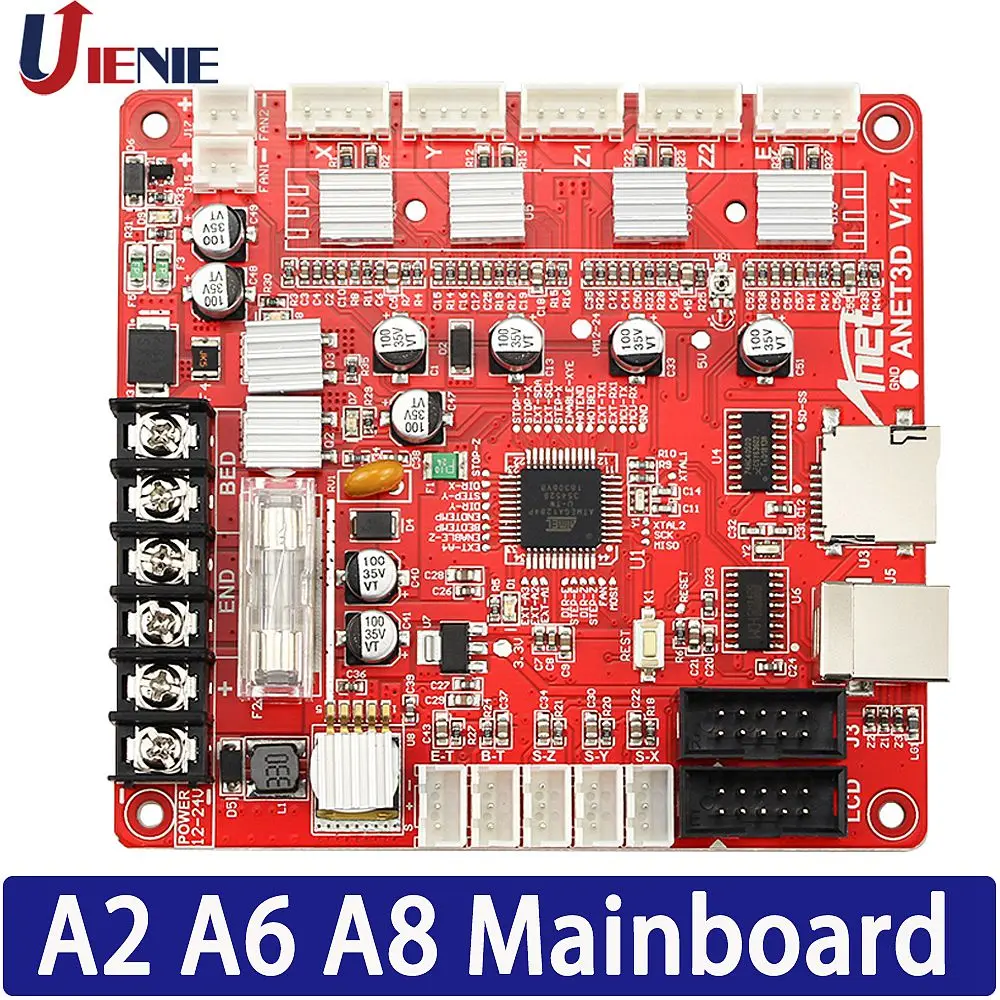 Материнская плата для 3D принтера Anet A8 A6 A2 материнская Reprap i3 1 шт.|Детали и