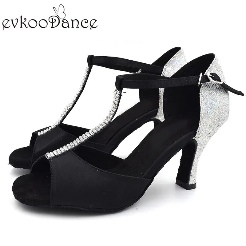 Женские атласные туфли с блестками размеры США 4 12 8 см|shoe latin|dance shoesdance shoes latin |