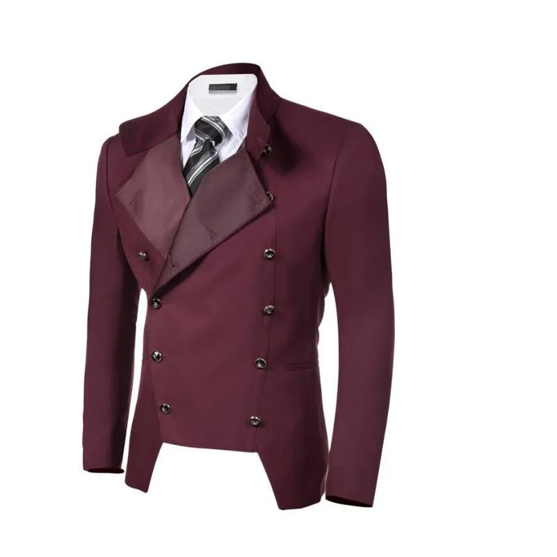 Пиджак Красивая двубортный рубашка с отворотами пользовательский размер и цвет