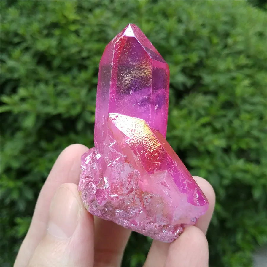 Кристаллический кластер Titanium Aura-Радужный кварц кристалл-идеально подходит для