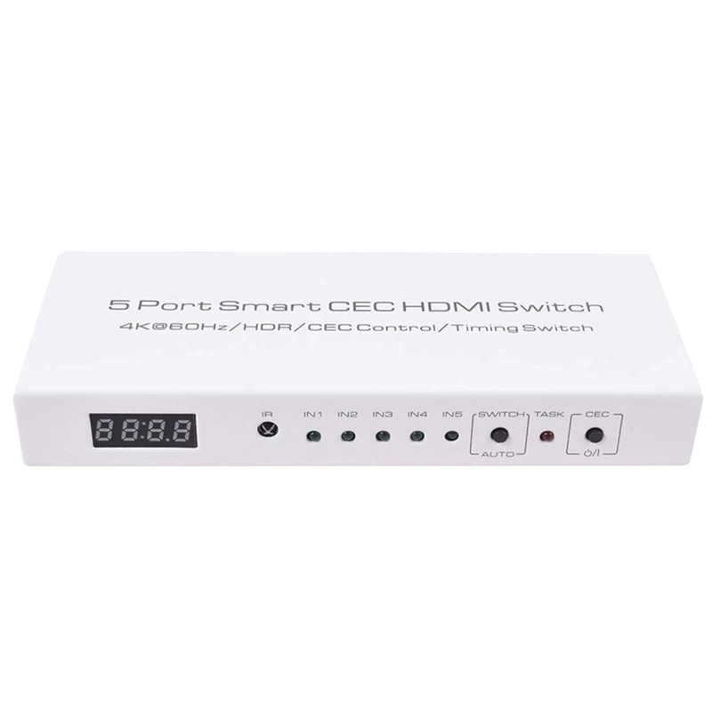 Hdmi2.0 интеллектуальный коммутатор 5 в 1 Out 4K 60Hz Hdr Cec управление разветвитель Функция