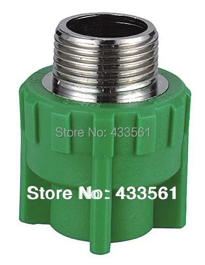 

Quick deliver Quality Color Green Enviroment friendly PPR Male thread coupler DN20X1/2" Fitting Connector for water pipe