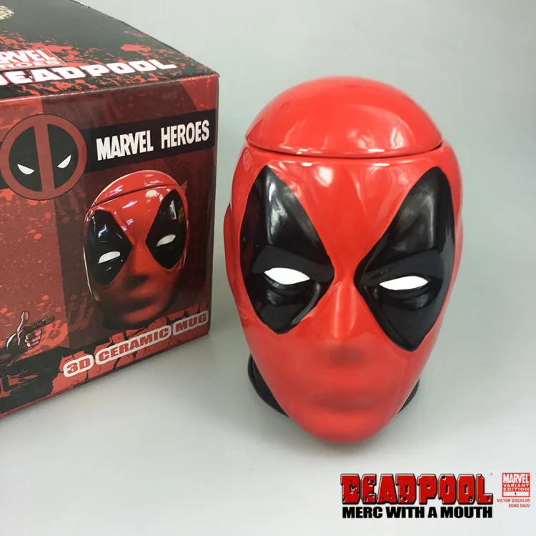 Новая керамическая 3D кружка marvel heroes deadpool и для молока крутая Новинка бутылка воды