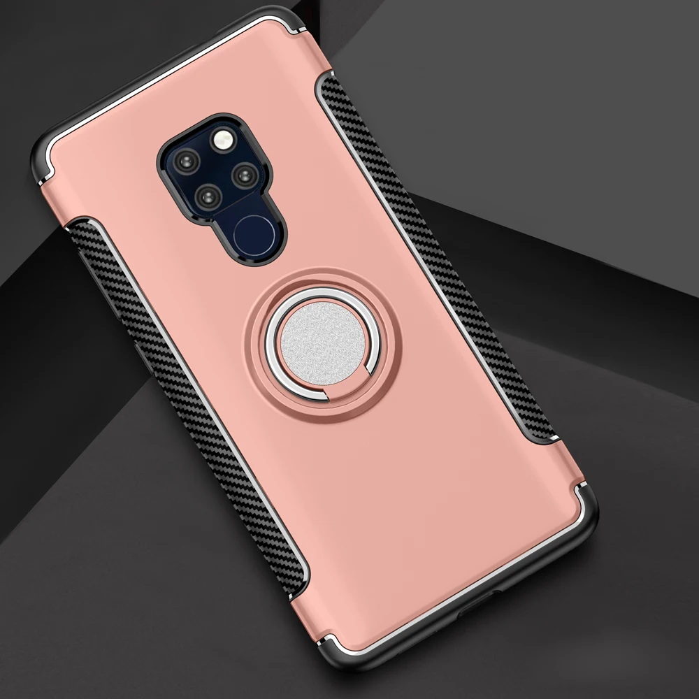 Противоударный чехол для huawei P20 lite Коврики 20 Pro P10 lite Honor 10 9 lite 8X8 7X P9 V10 Nova 3 3i играть P Smart держатель кольцо крышки