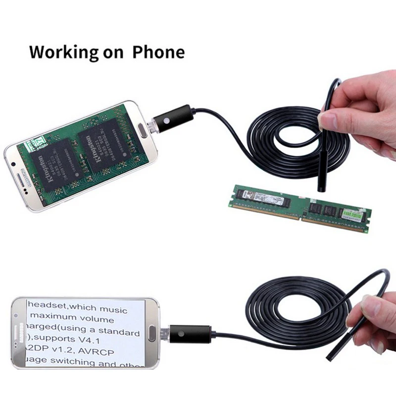 USB эндоскоп с объективом 7 мм и кабелем 10 м|Бороскопы| |