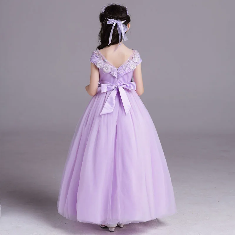 Вечерние Платья с цветочным рисунком для девочек и свадьбы платье-пачка