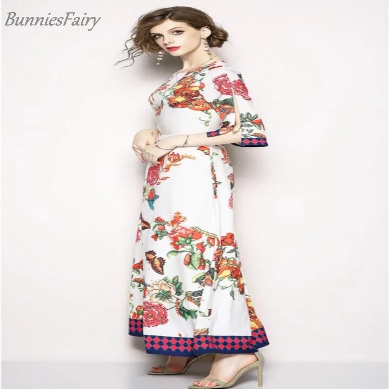 BunniesFairy 2018 Лето Prairie Chic Стиль Для женщин цветок бабочка животных Цветочный принт