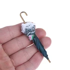 Кружевной Зонтик для кукольного домика для девочек, Миниатюрный Королевский подарок, аксессуары для кукольного домика, украшения, игрушки для девочек на день рождения, 1 шт.