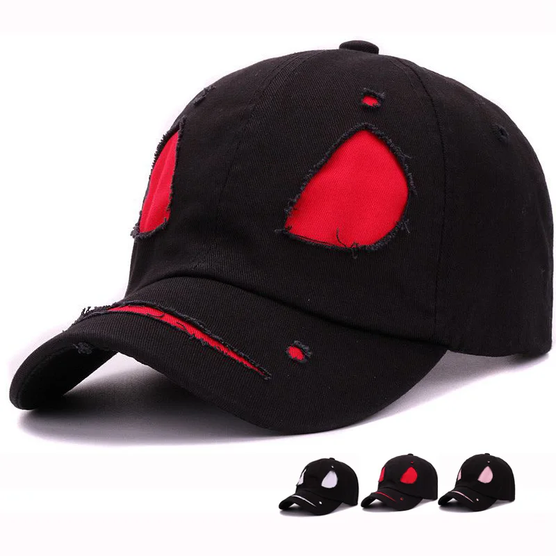 Модная уличная хлопковая кепка с лицом дьявола HATLANDER крутая маска монстра