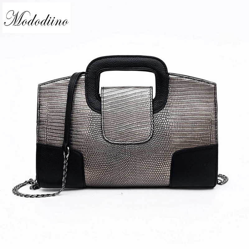 Mododiino роскошные сумки со змеиным принтом женские дизайнерские из натуральной