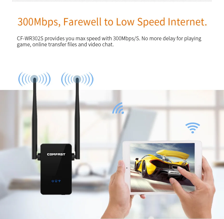 300 м 2 * 5dBi антенна беспроводной Wifi роутер ретранслятор WiFi усилитель сигнала 802.11N/B/G