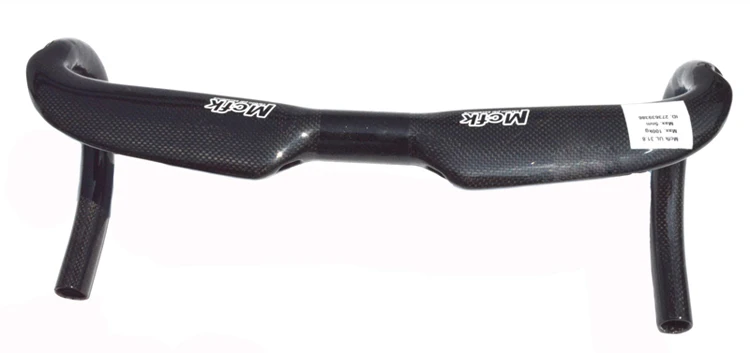 Mcfk Superlight полный 3K Углеродное волокно руль велосипеда запчасти AERO 31 8 мм 400 420 440