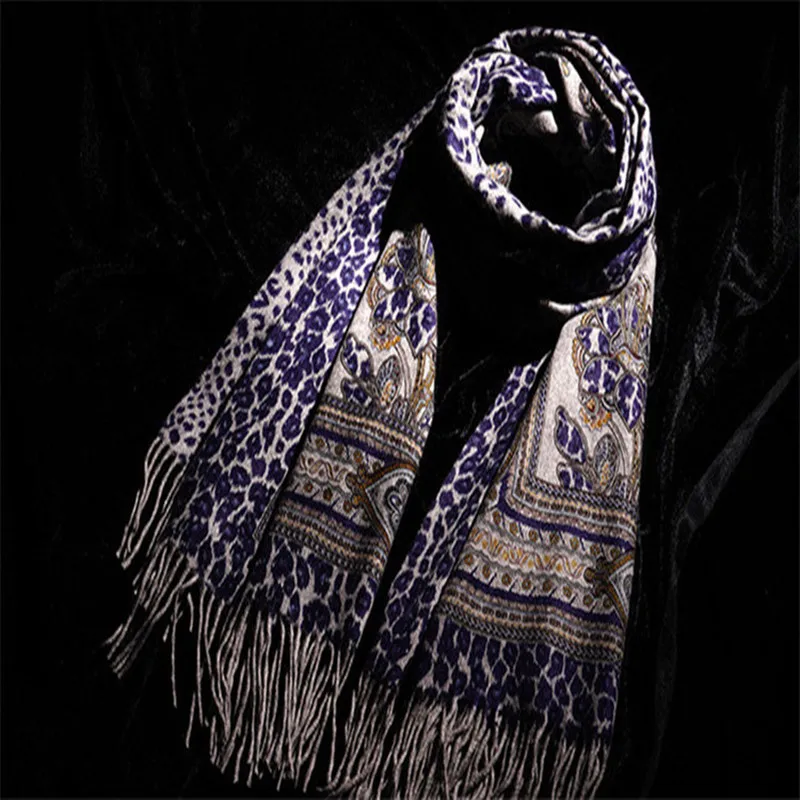 

high grade pure goat cashmere women fashion printed thick scarfs shawl pashmina 70x180cm long tassel yellow 3color