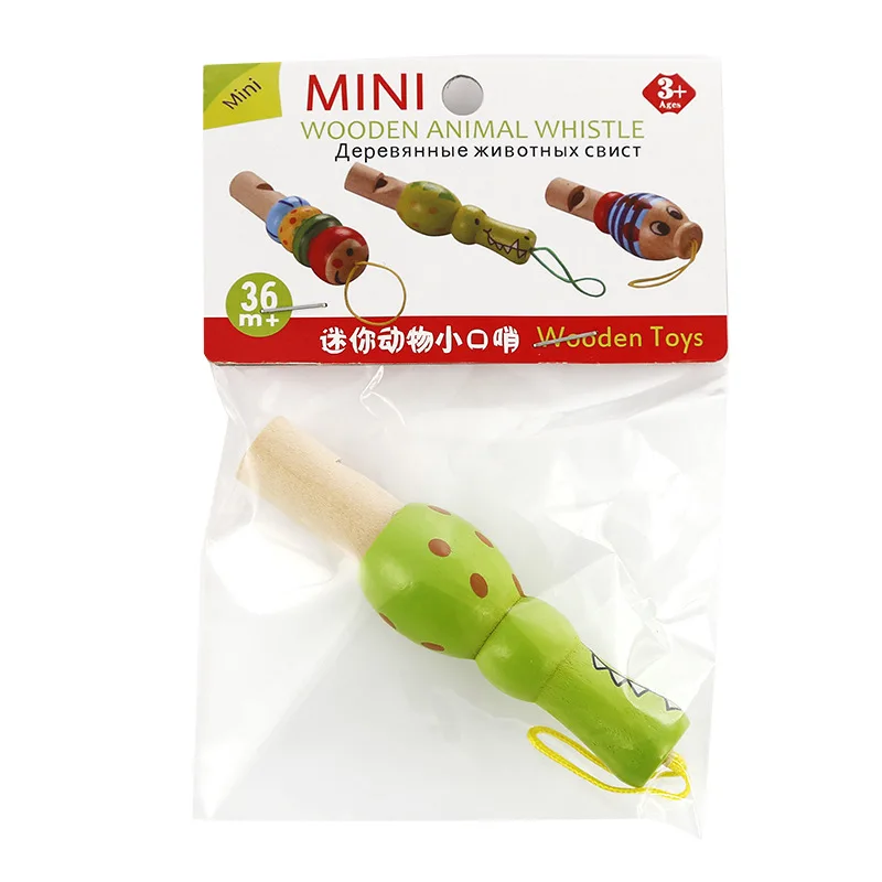 Новый детский деревянный свисток Детский пазл с животными Обучающие игрушки для