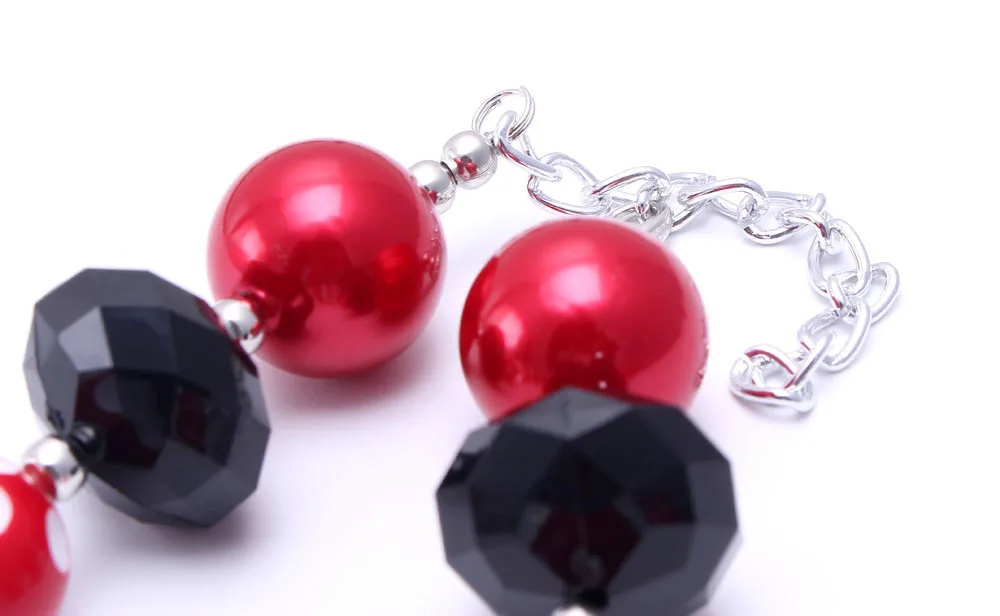 MHS. SUN Милая Подвеска для детей Bubblegum массивное ожерелье из бисера для девочек детский набор украшений массивная Детская повязка на голову ожерелье и браслет