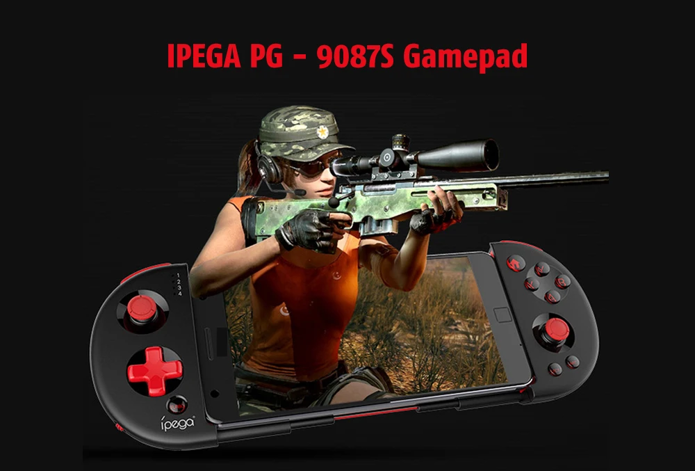 IPEGA PG-9087 S гибкий геймпад Bluetooth беспроводной джойстик поддержка пользовательский ключ продолжает биться для телефона макс. 6,2 дюймов