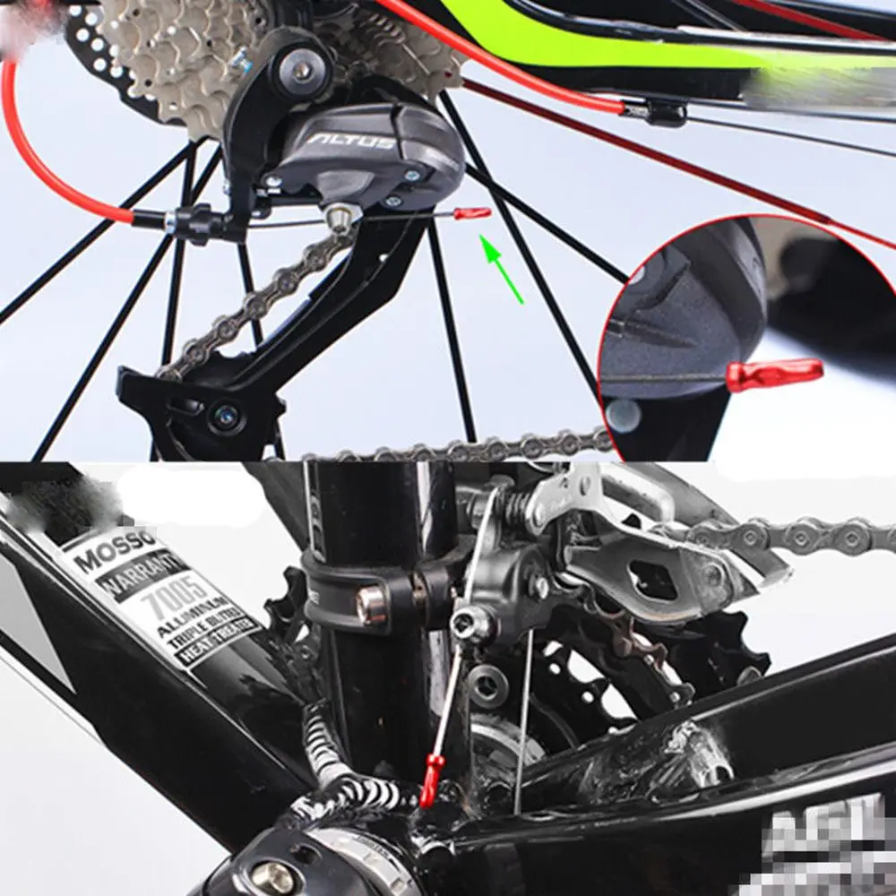 20/50PC Bicycle Brake Wire Aluminum Alloy Bike Shifter Inner Cable Tips Wire End Protection Cover Cap Crimps Cycling Accessories